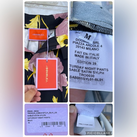 LA DOUBLEJ Saturday Night Floral Bootcut Pants -
Size Medium - Picture 3 of 17